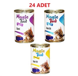 Magic Food Premium Karışık Kedi Konservesi 24 * 415 gr